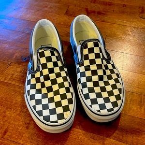 Vans slip ons - mens 6.5/womens 8